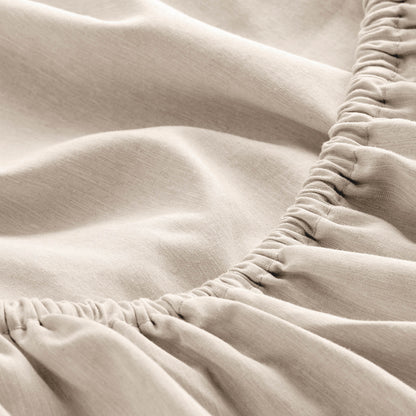 Close-up of fitted sheet