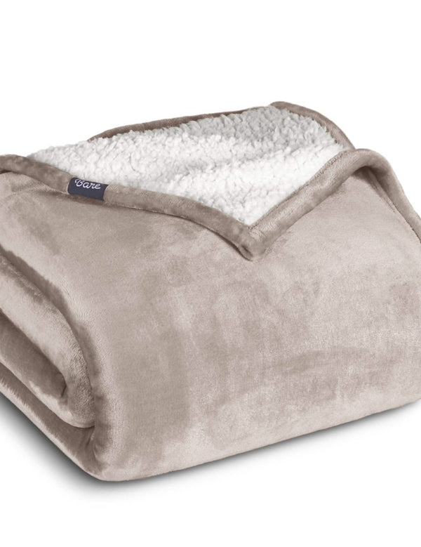 Sherpa blanket folded