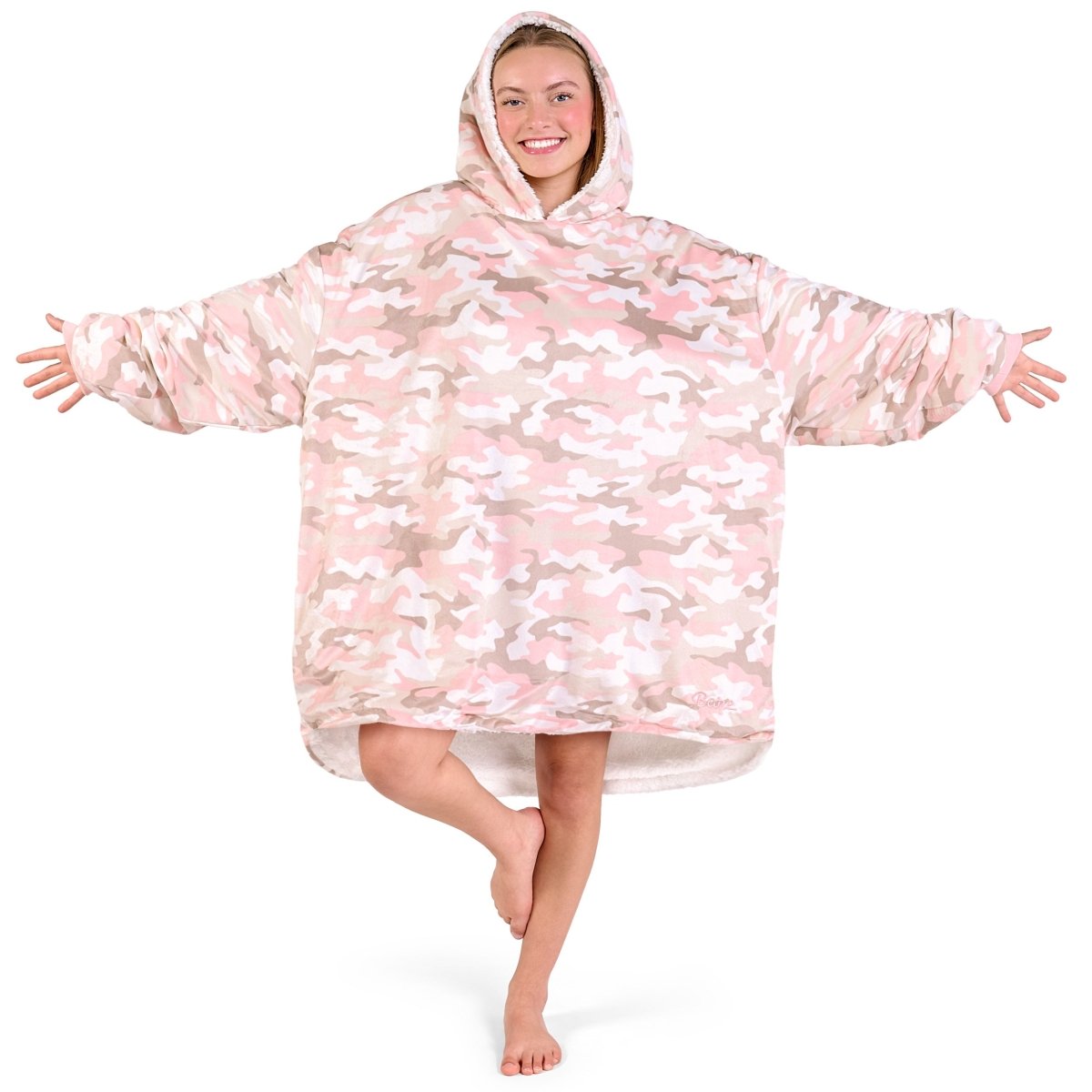 Person wearing a Bare Homey on a white background