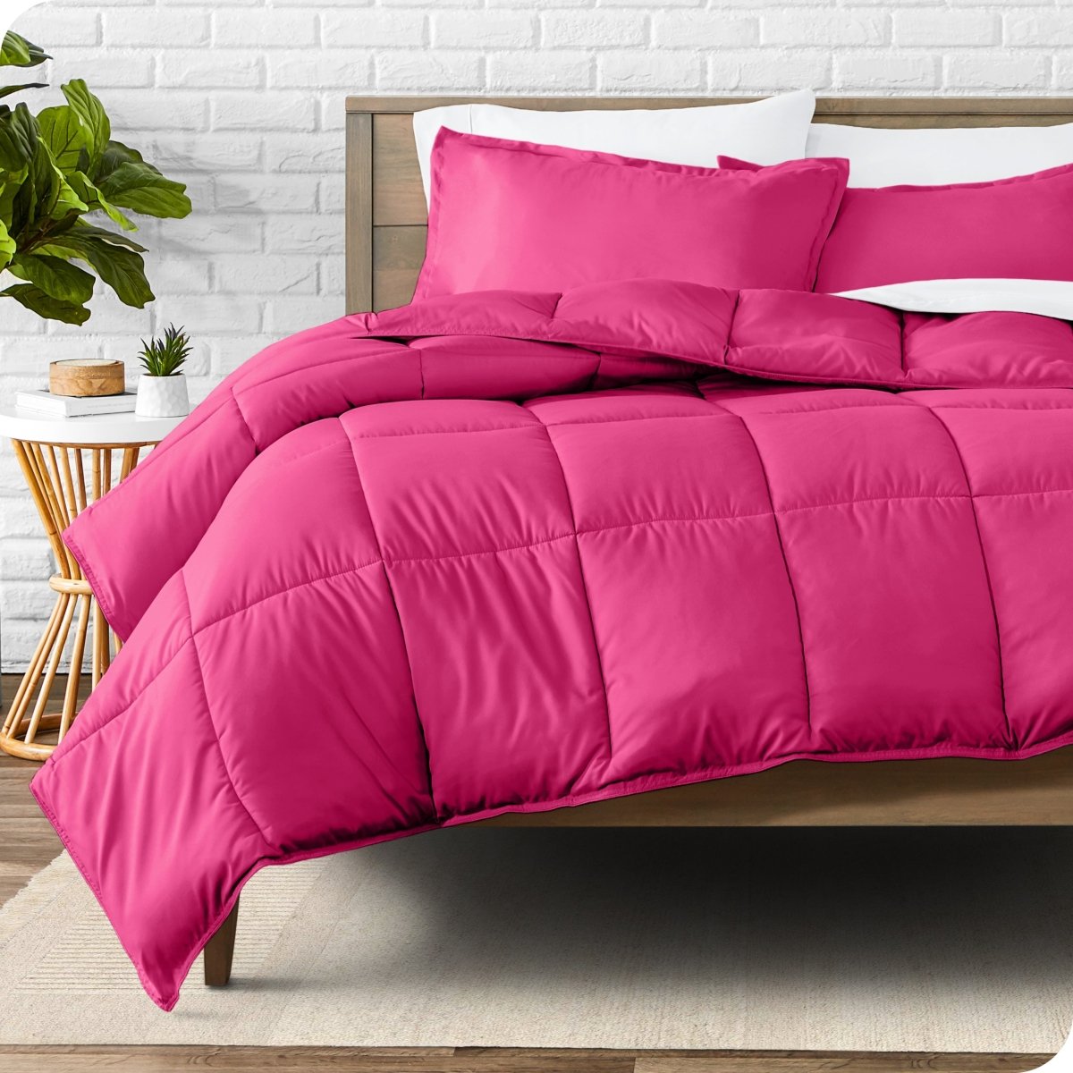 Down Alternative Box Stitch Comforter Set