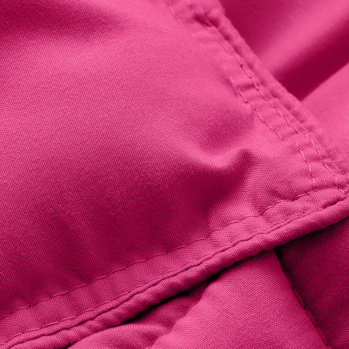 Close-up of comforter fabric with stitching detail