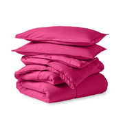 Comforter set folded and stacked