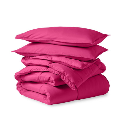 Comforter set folded and stacked