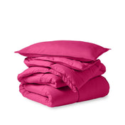 Comforter set folded and stacked