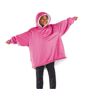 A youth wearable blanket on a child