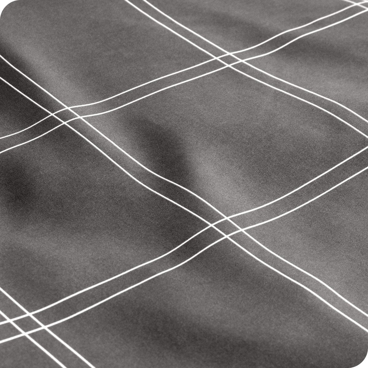 Close up of a microfiber flat sheet