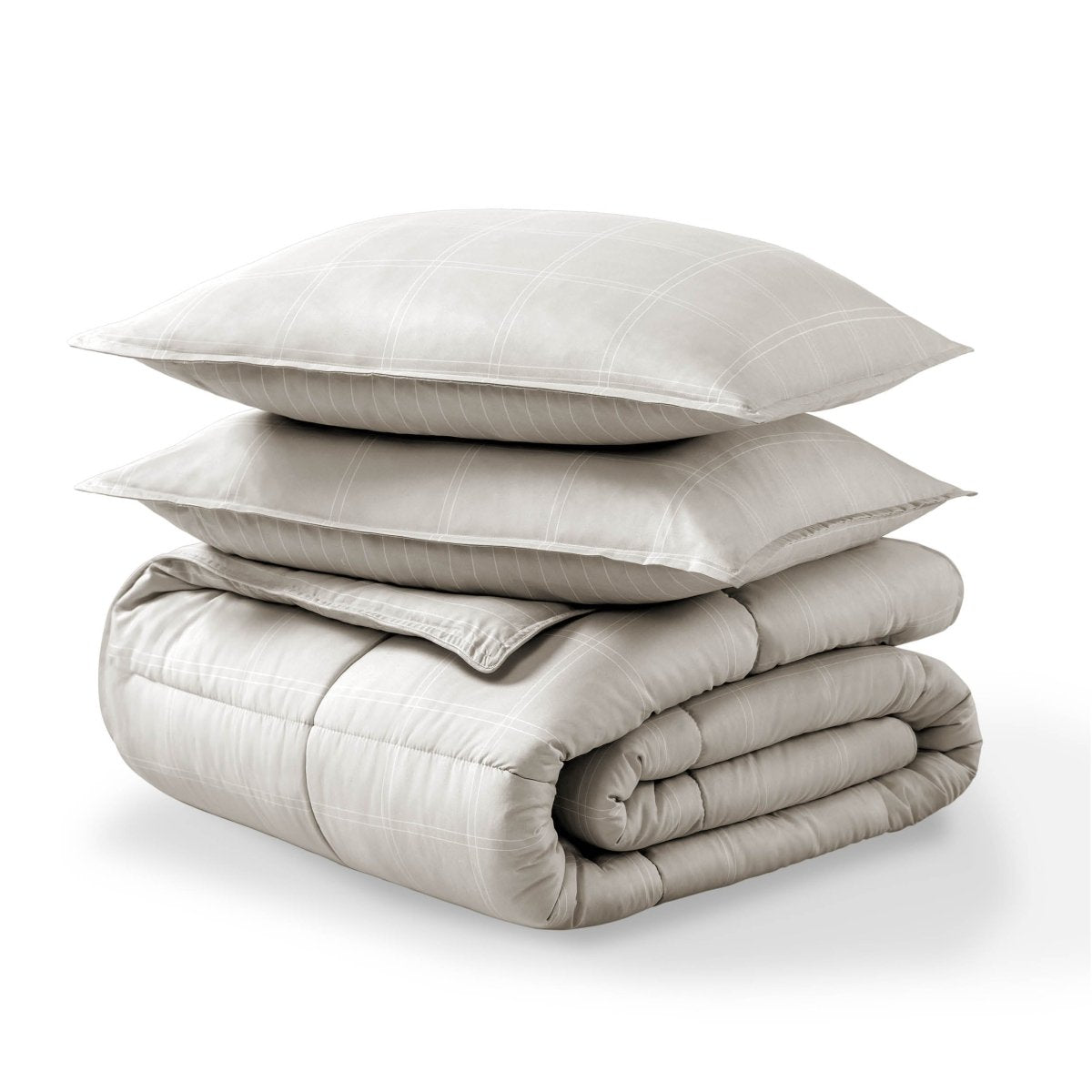 Down Alternative Box Stitch Comforter Set