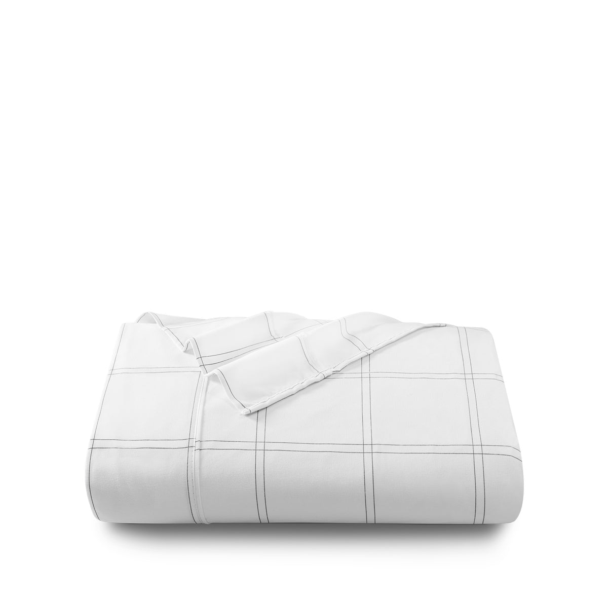 Printed microfiber flat sheet folded