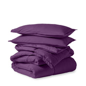 A down alternative comforter folded neatly