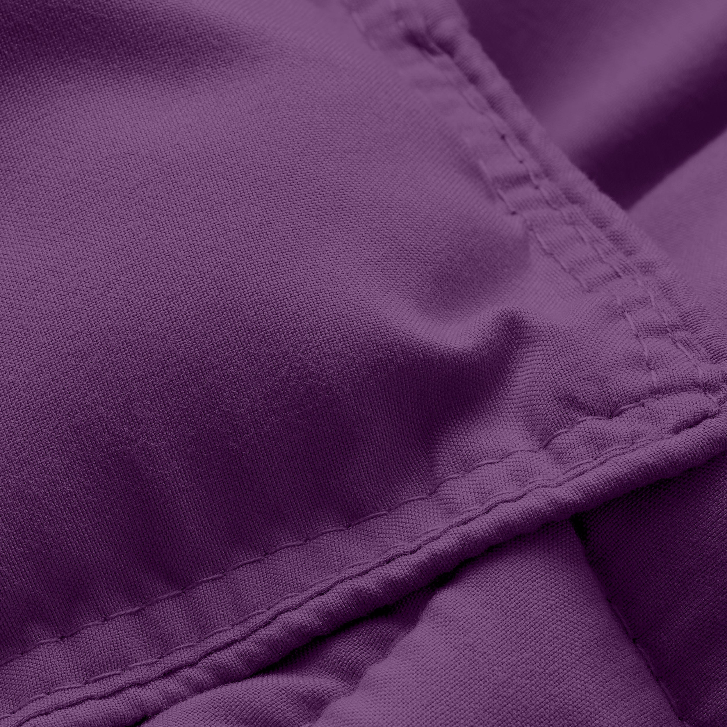 Close-up of comforter fabric with stitching detail