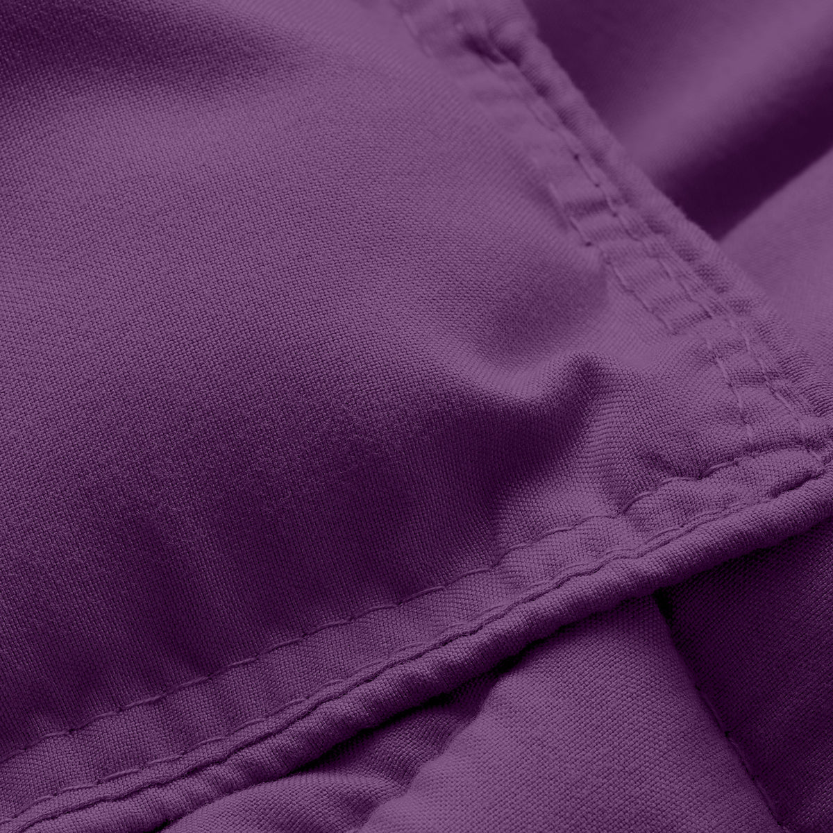 Close-up of comforter fabric with stitching detail