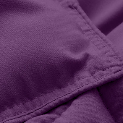 Close-up of comforter fabric with stitching detail