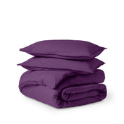 Ultra soft duvet cover folded and stacked