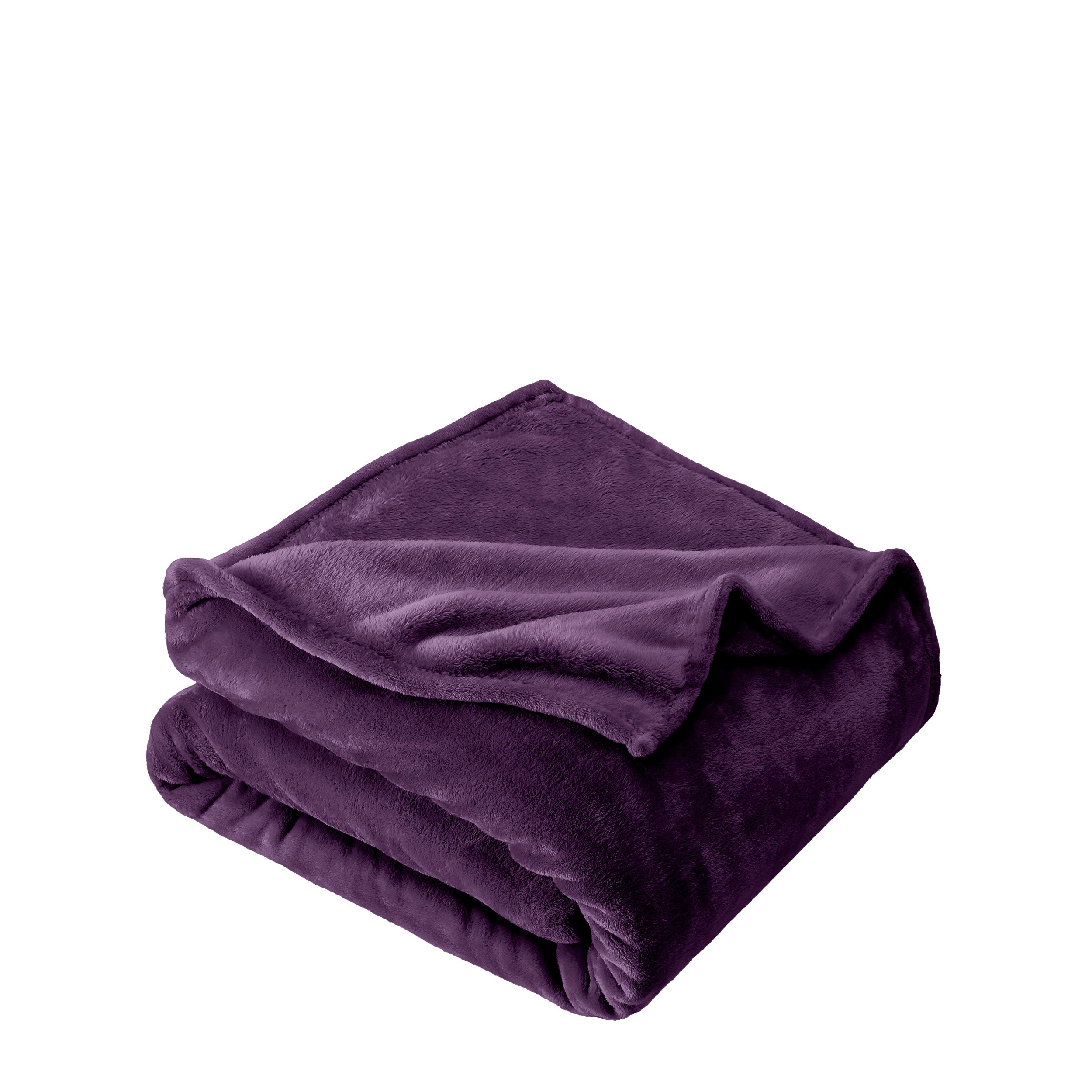 Microplush blanket folded neatly
