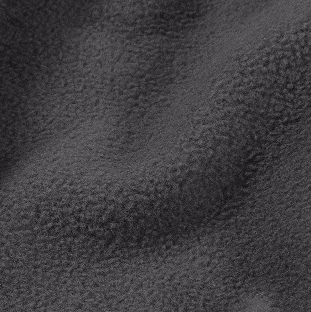 Closeup of Polar Fleece Dark Grey Fabric