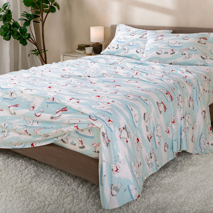 Print Flannel Sheet Set