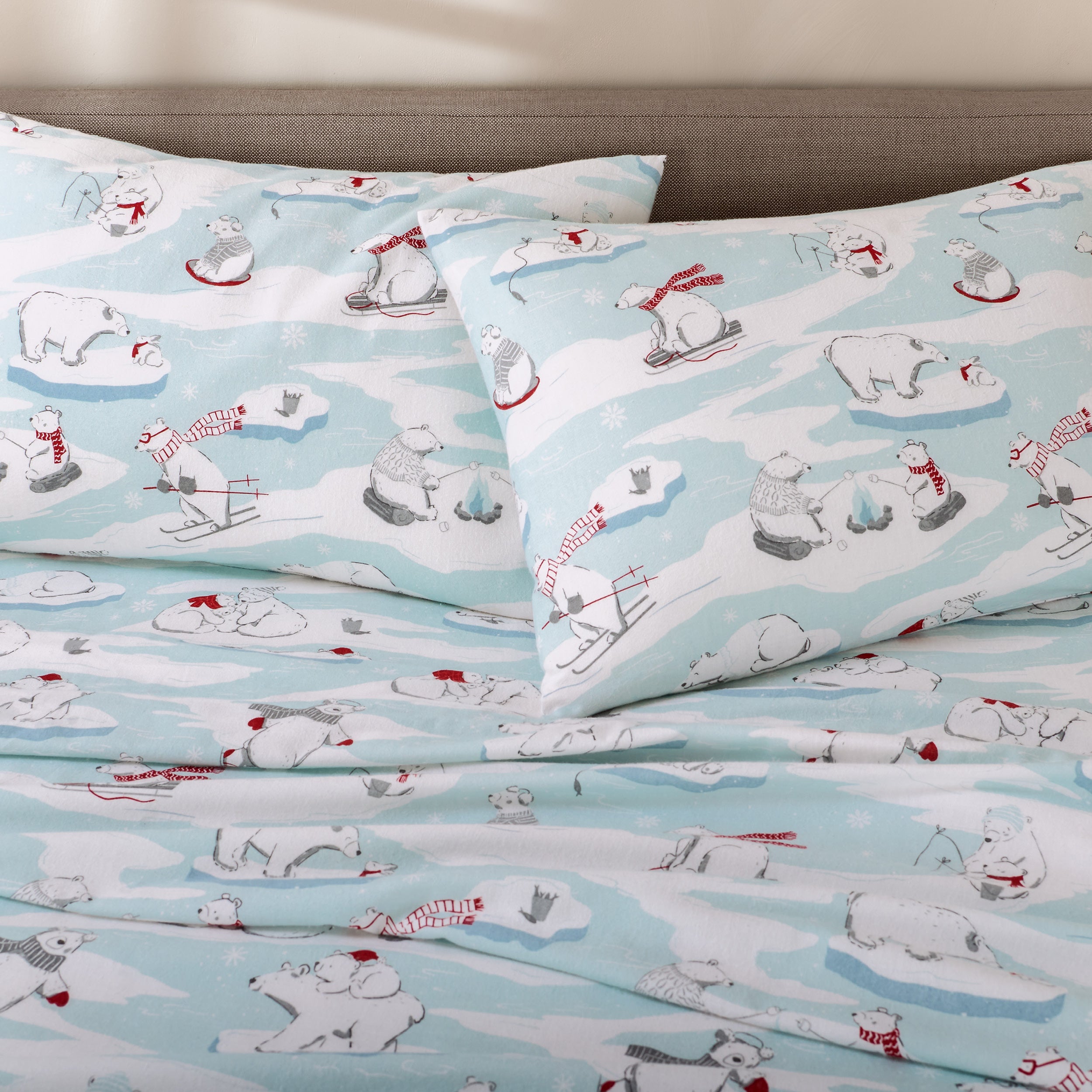 Print Flannel Sheet Set