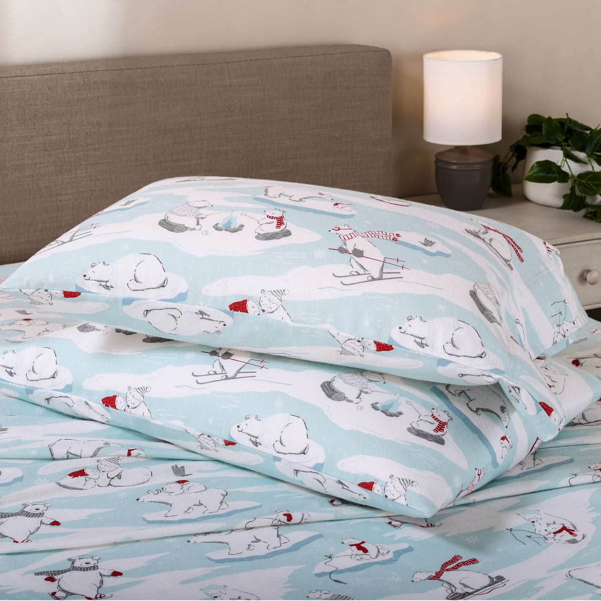 Print Flannel Sheet Set
