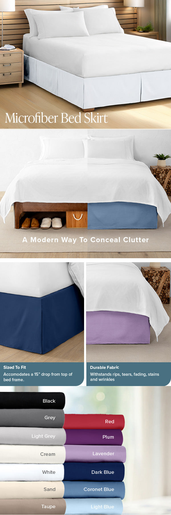 Microfiber Bedskirt Mobile EBC