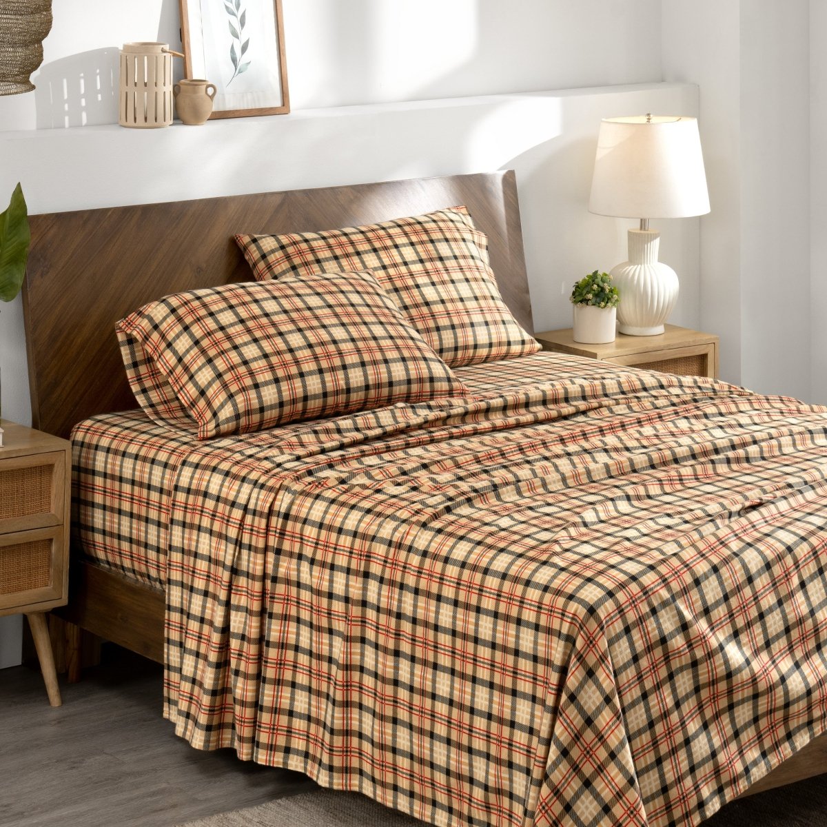 Print Flannel Sheet Set