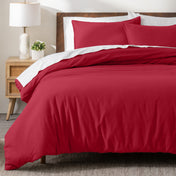 Cotton Flannel Duvet Cover & Sham Set