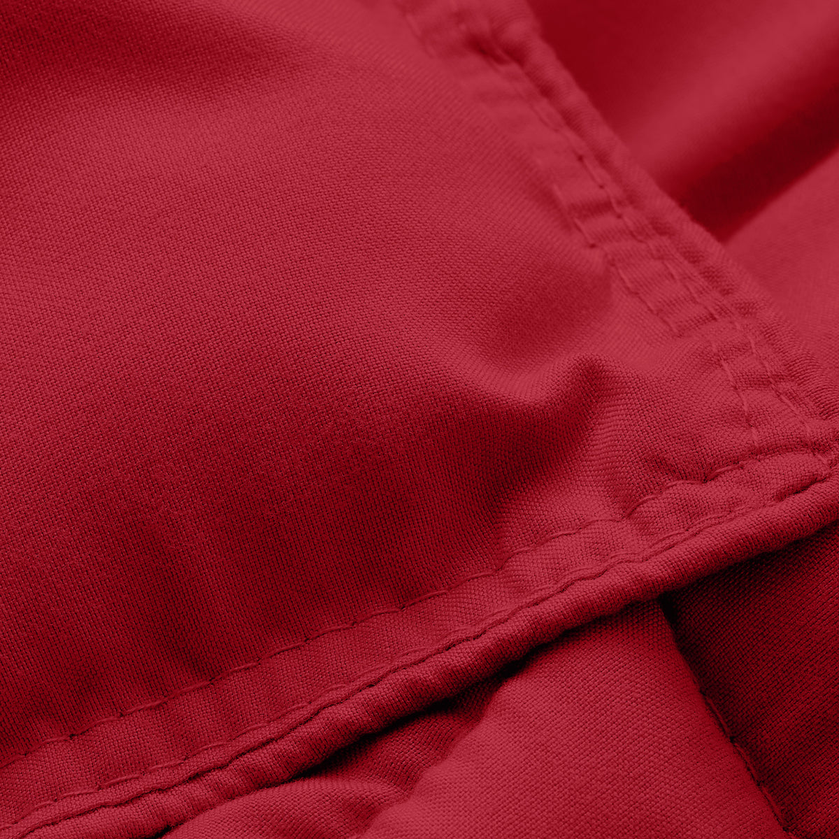Close-up of comforter fabric with stitching detail