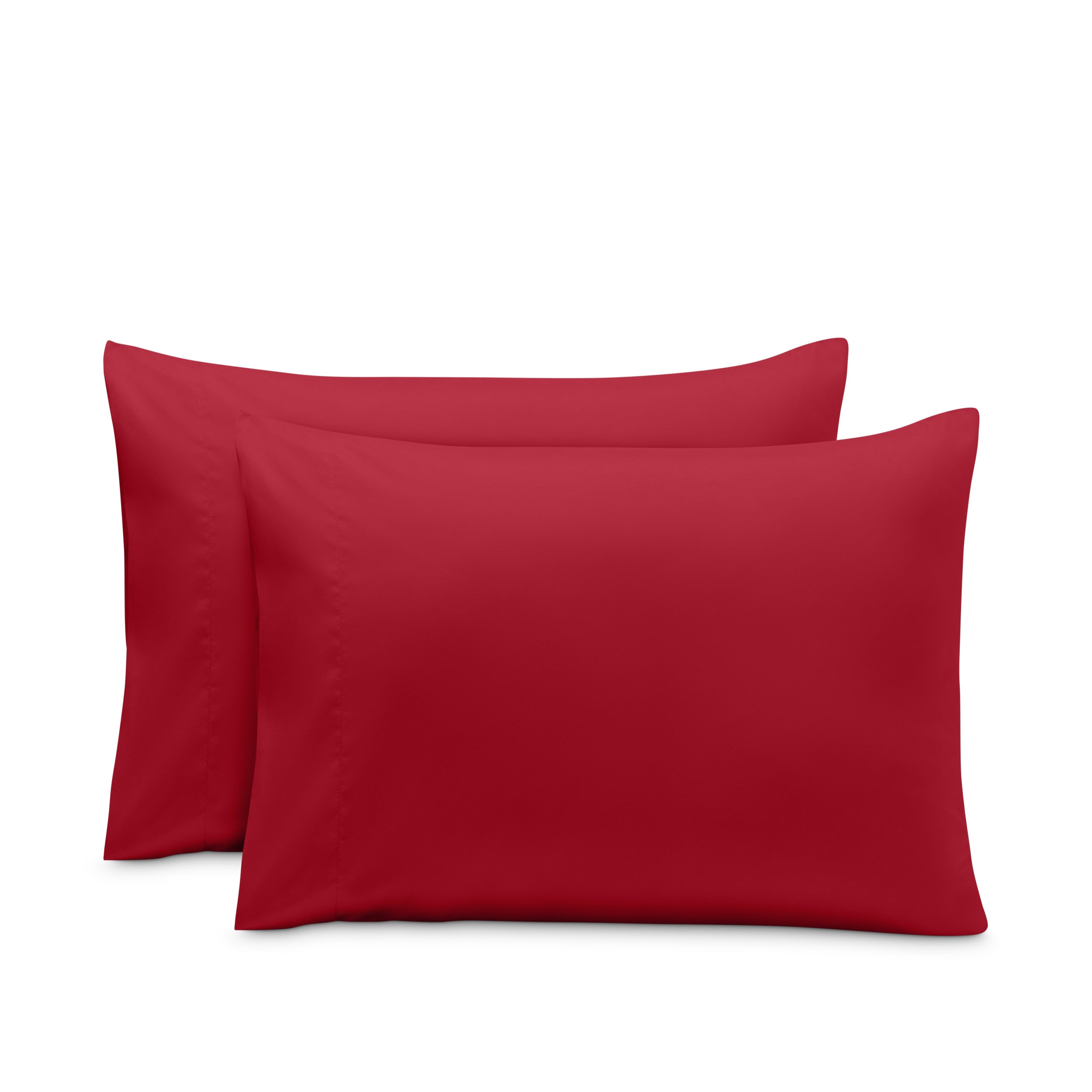 2 pillowcases on pillows