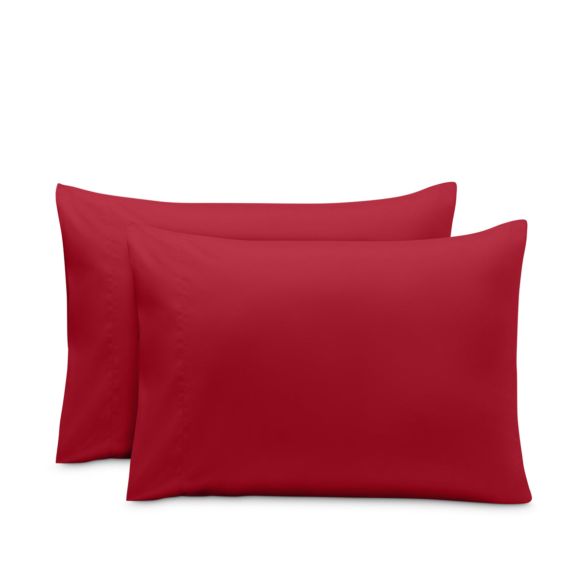 2 pillowcases on pillows