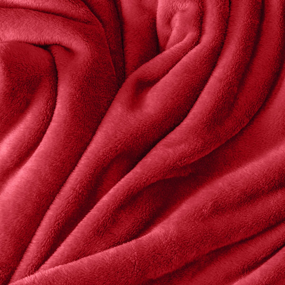 Close up of the soft textured microplush blanket