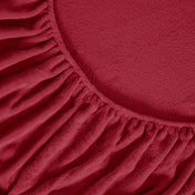 Close-up of a fitted sheet