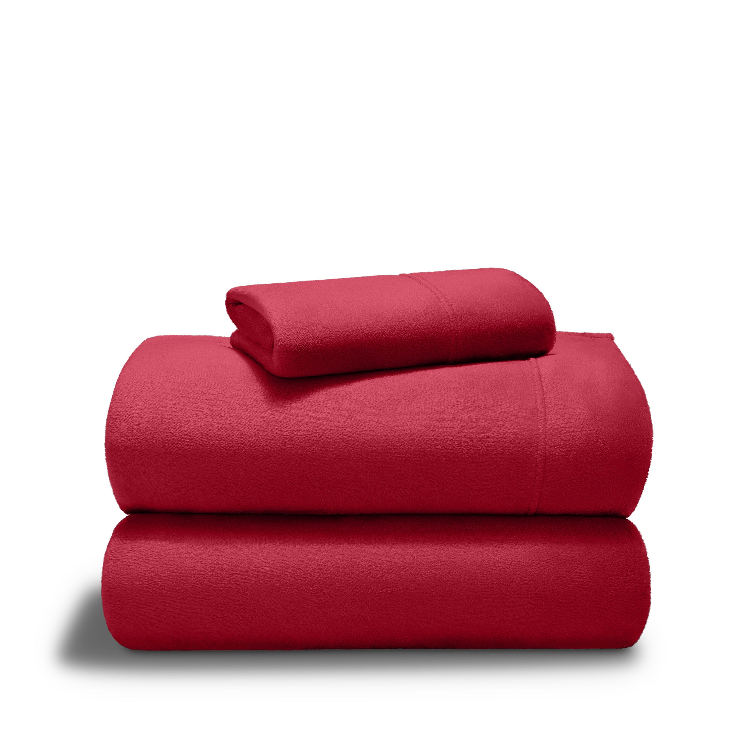Microplush sheet set stacked