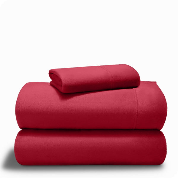 Microplush sheet set stacked