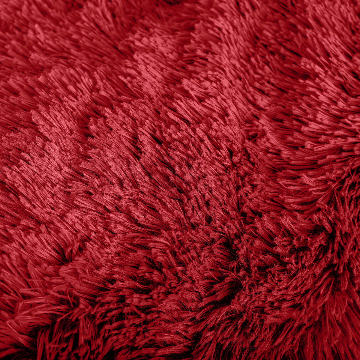 Close-up of shaggy blanket fabric