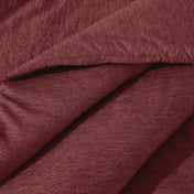 Close-up of comforter on a bed