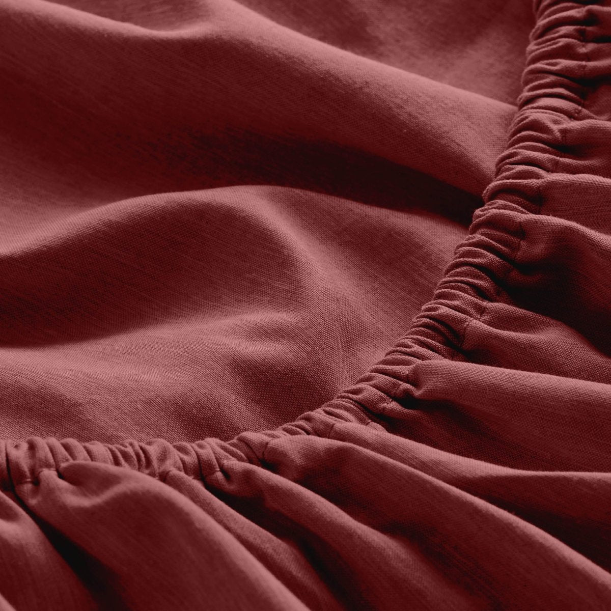 Close-up of fitted sheet