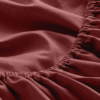 Close-up of fitted sheet