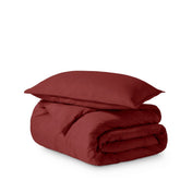 Ultra soft duvet cover folded and stacked