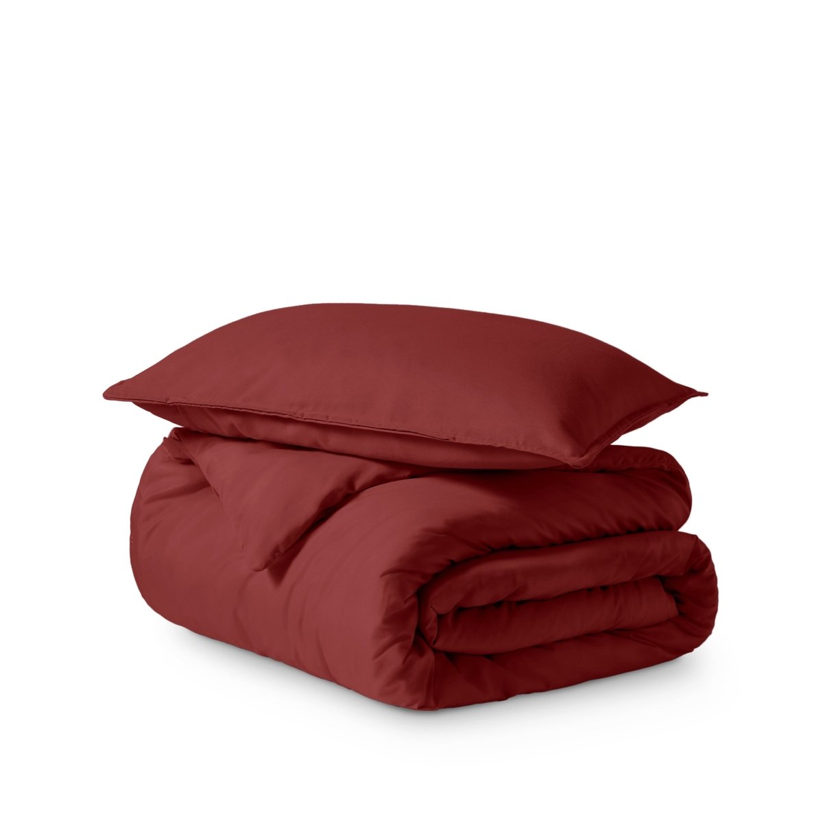 Ultra soft duvet cover folded and stacked