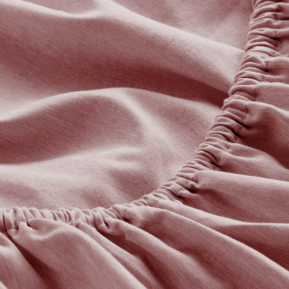 Close-up of fitted sheet