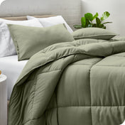 Down Alternative Box Stitch Comforter Set