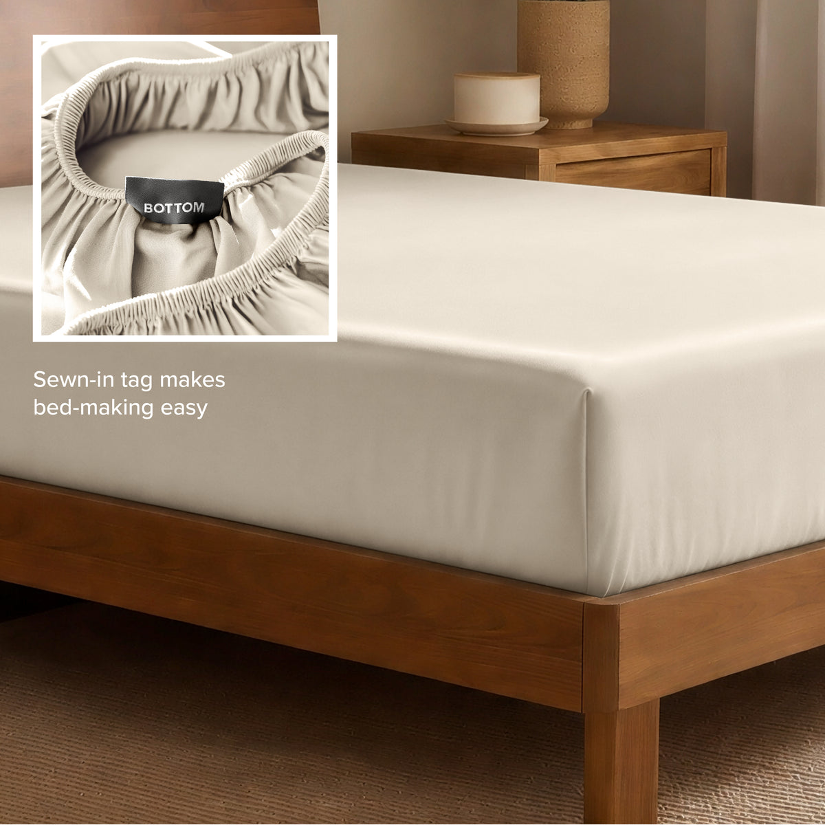 Rayon From Bamboo Fitted Sheet - Bare Home