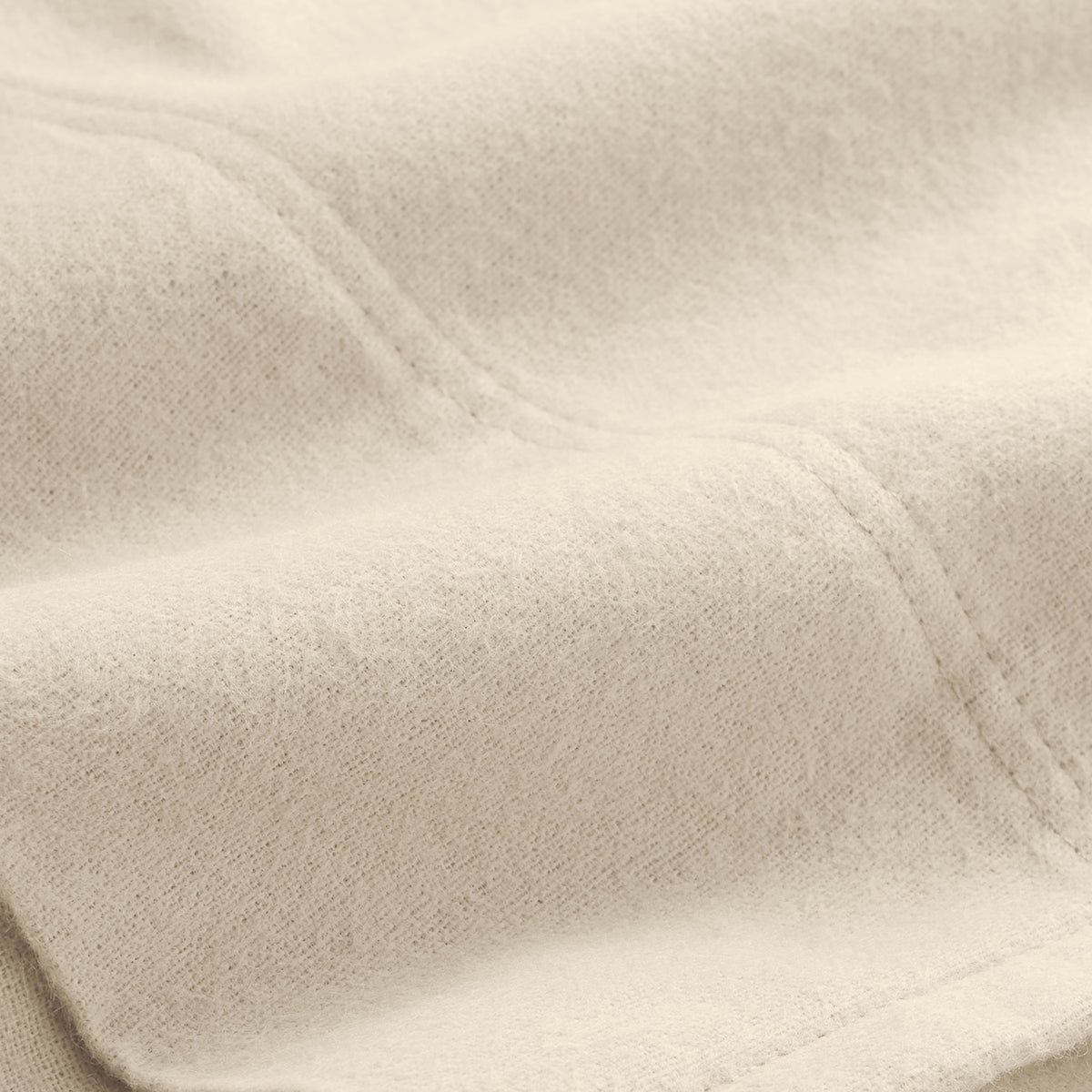 Close-up of a flannel sheet with soft texture