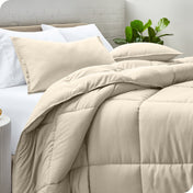 Down Alternative Box Stitch Comforter Set