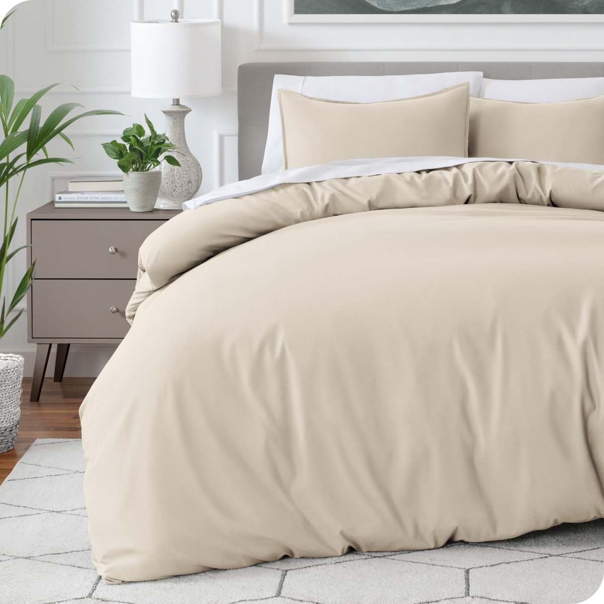 Microfiber Duvet Cover & Sham Set - Oversized Queen - Bare Home