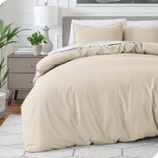 Microfiber Duvet Cover & Sham Set - Oversized Queen - Bare Home