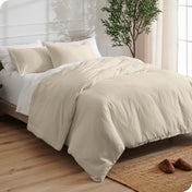 Microfiber Duvet Cover & Sham Set - Oversized Queen - Bare Home