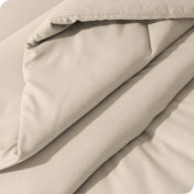 Close up of the track stitch comforter set
