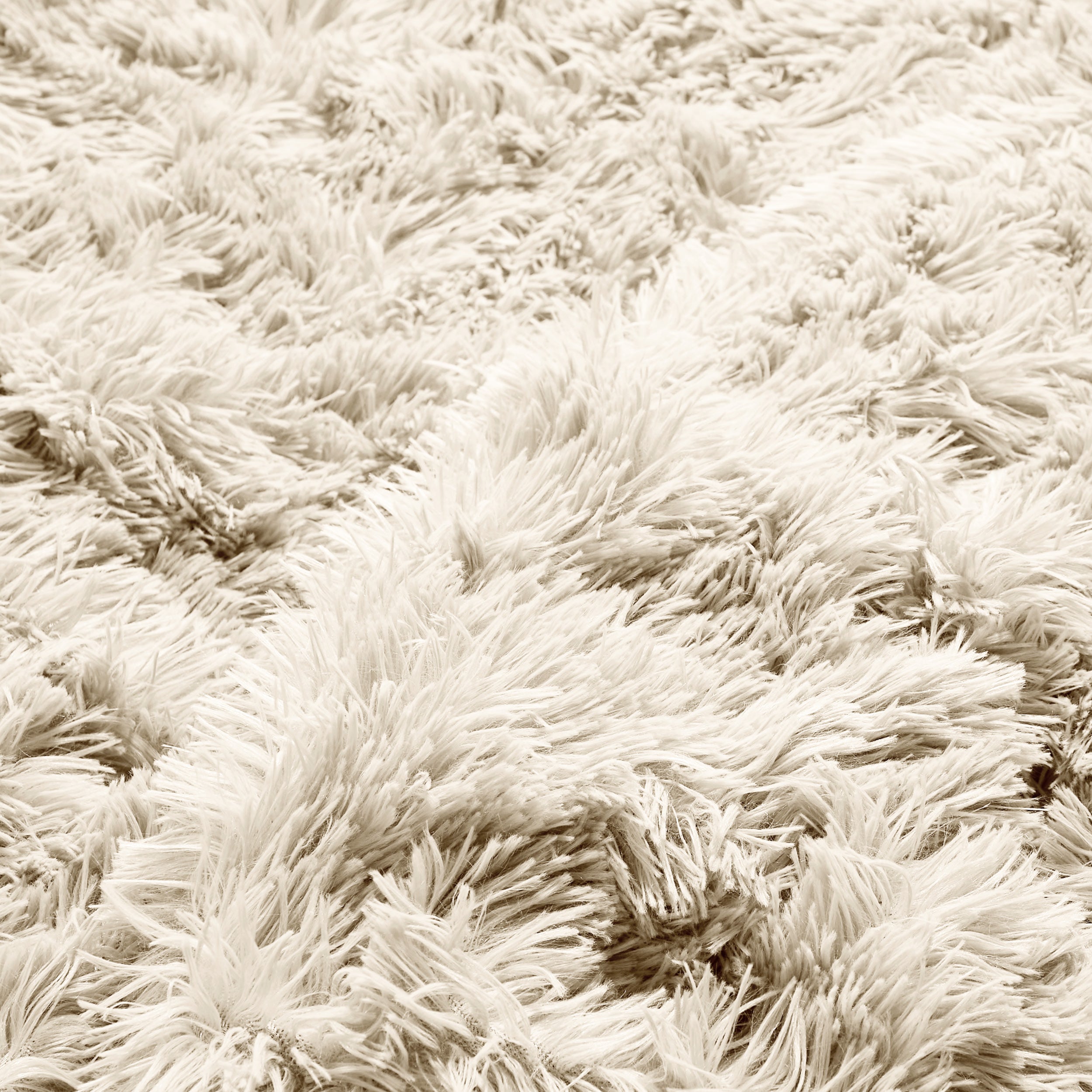 Close-up of a shaggy duvet cover