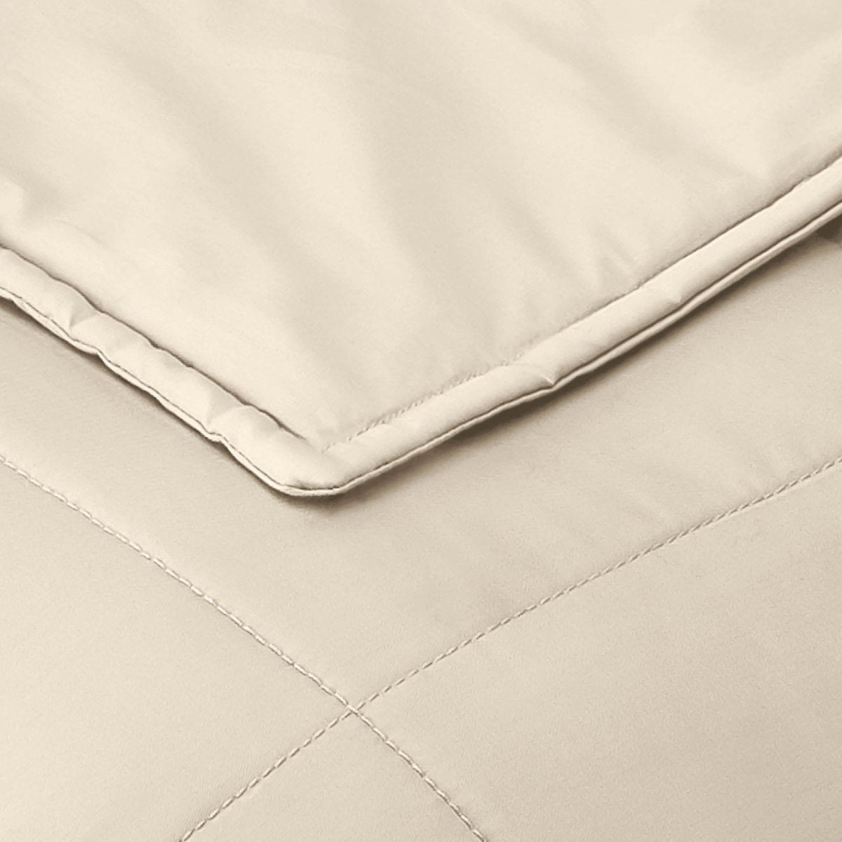 Close-up of a cotton weighted blanket