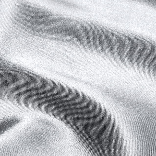 Closeup of Silk Grey Fabric